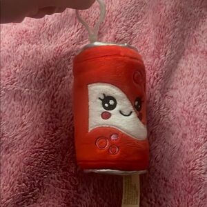 Cute Red Plush Soda Can Toy
